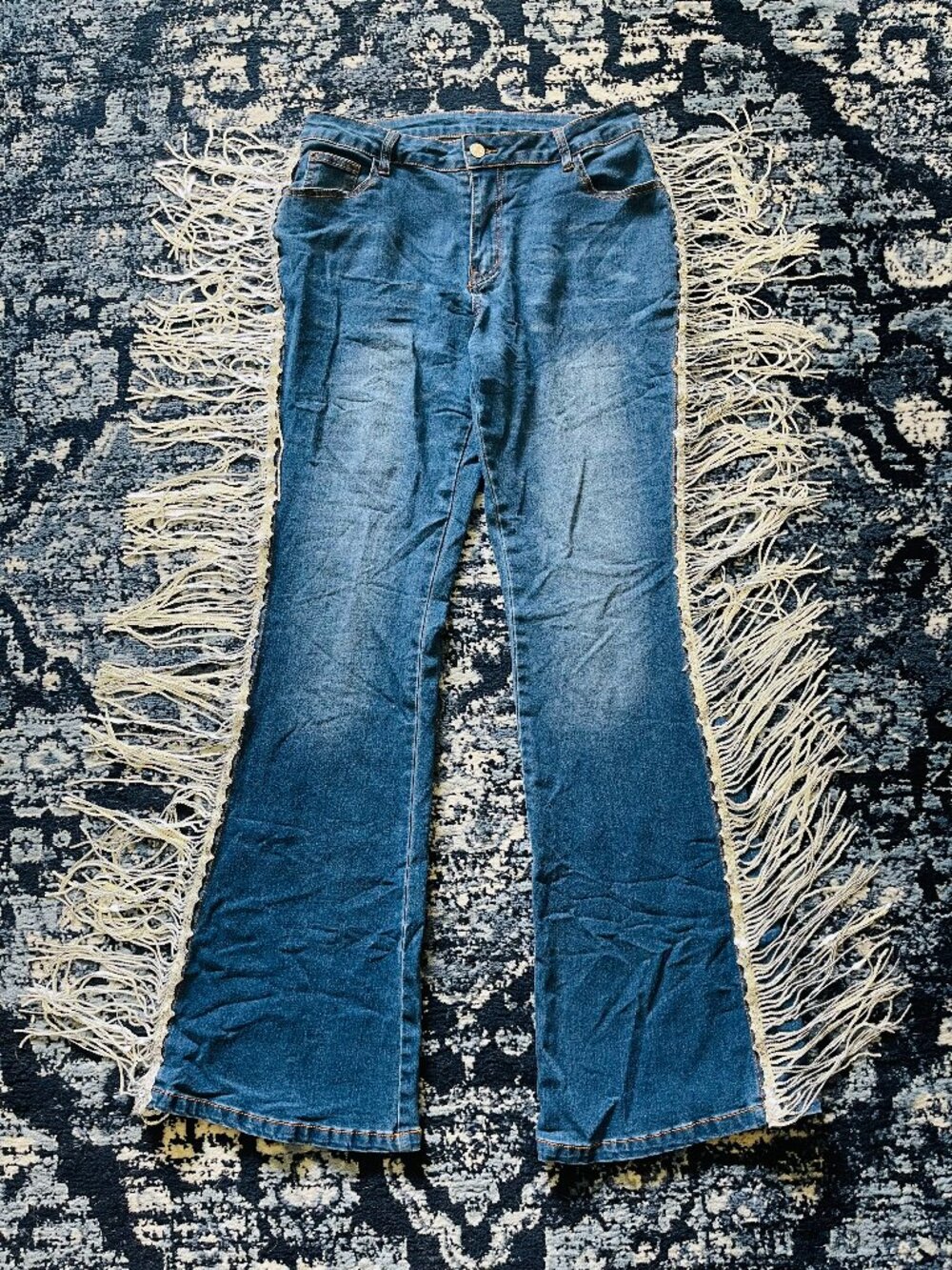 Ladies Cowgirl Party Fringe Jeans